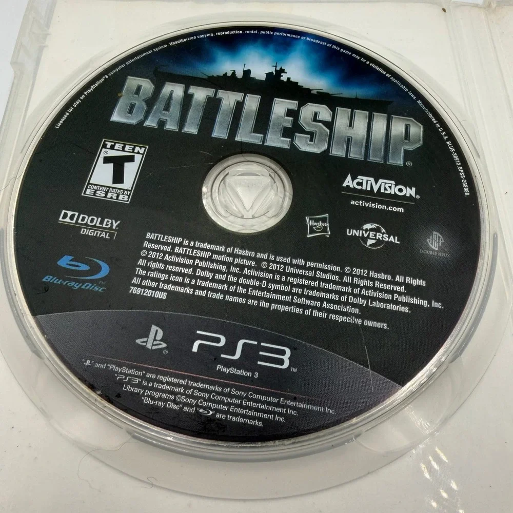 Battleship‎ Sony PlayStation 3 PS3 Activision 2012 Naval Combat Action Game